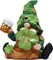 Green St. Patrick’s Day Handmade Gnome – 6" Resin Standing Figurine, Irish Elf Scandinavian Yule Nordic Style Spring & Holiday Indoor Home Décor (Green)